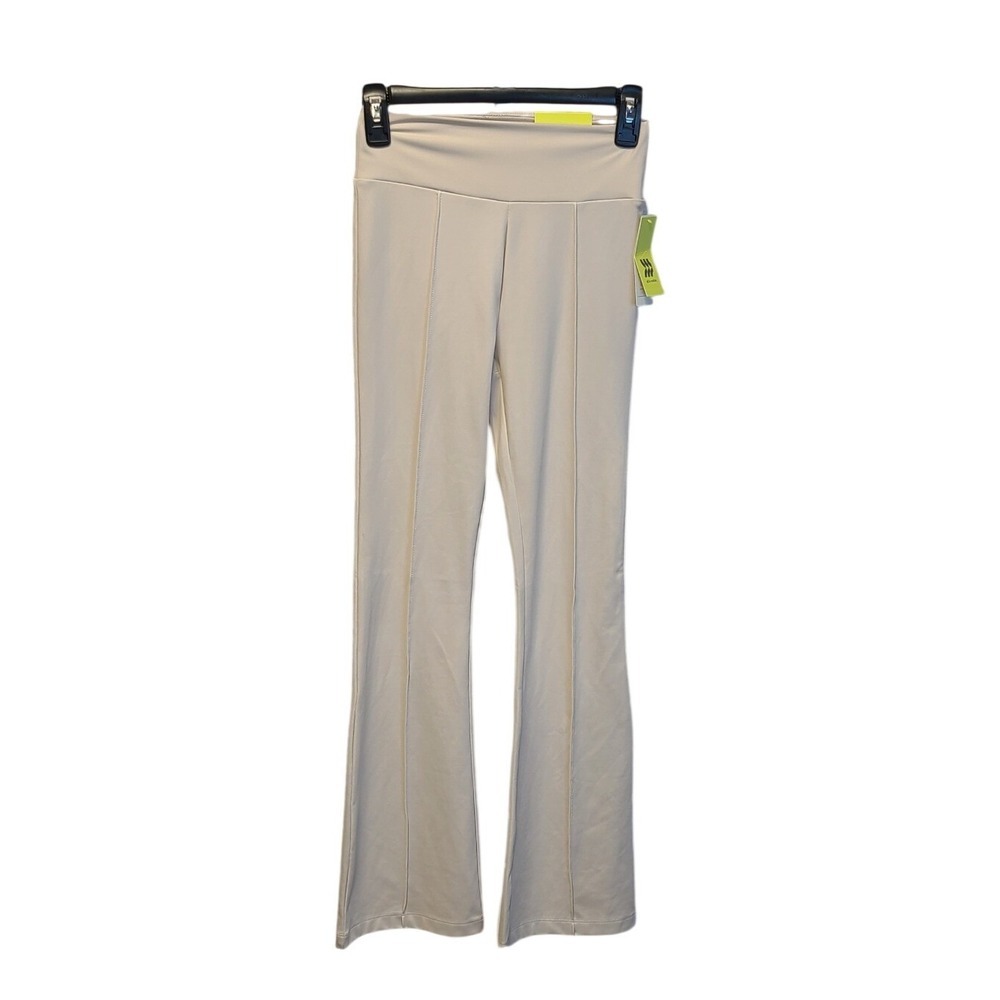 All In Motion Women's High Rise Cold Weather Flare Pants Gray Beige XS NWT